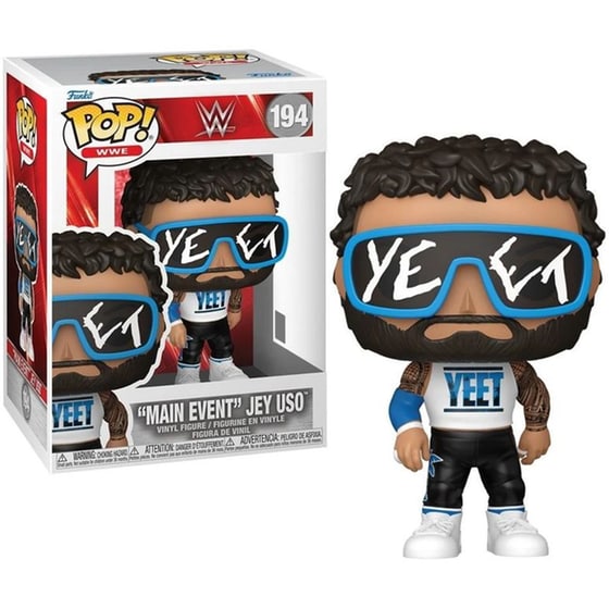 Funko Pop! WWE: W - "Main Event" Jey Uso #194 Vinyl Figure image 0