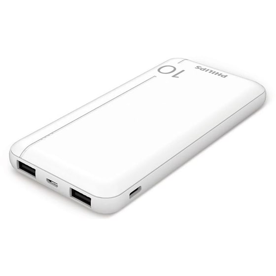 Powerbank Philips Universal Slim 10.000mAh - White image 0