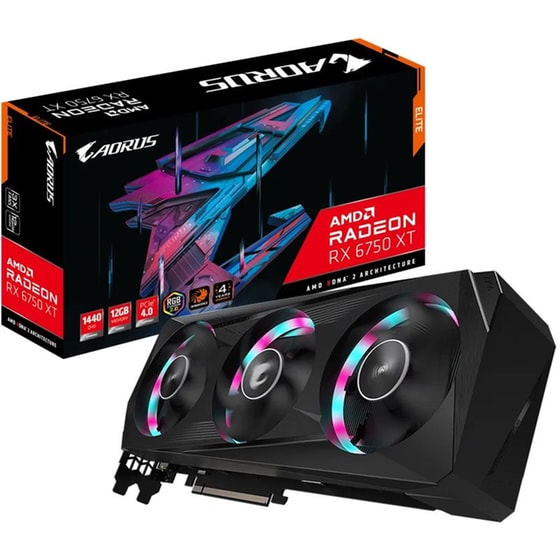 Κάρτα Γραφικών Gigabyte AORUS Radeon RX 6750 XT 12GB GDDR6 ELITE 12G image 8
