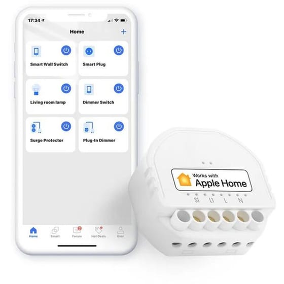 Έξυπνος διακόπτης τοίχου Meross MSS810HK-UN με  Wi-Fi image 0