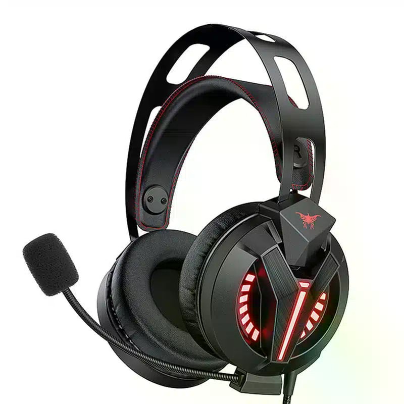 ONIKUMA Onikuma M180 Pro Gaming Ενσύρματα Ακουστικά 3.5mm/USB με LED Φωτισμό - Μαύρα