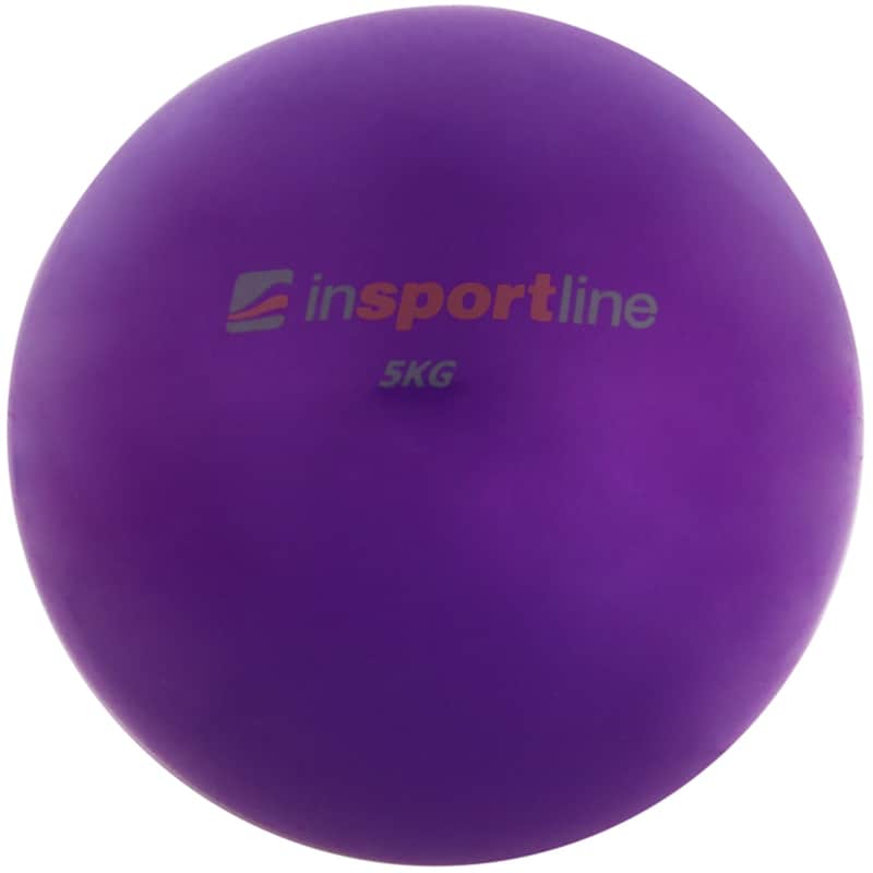 Μπάλα Γυμναστικής Insportline Κατάλληλη για Yoga, 5kg - Mωβ
