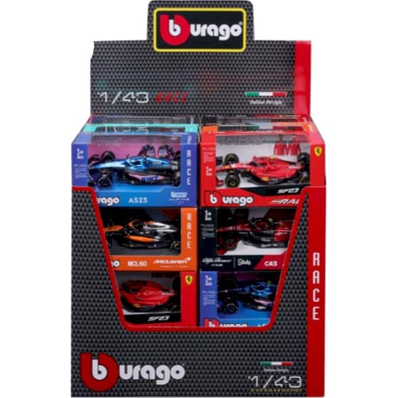 Bburago Αυτοκίνητο 1/43 F1 Race 1 Τμχ - Τυχαία Επιλογή Σχεδίου (18/60039) image 0