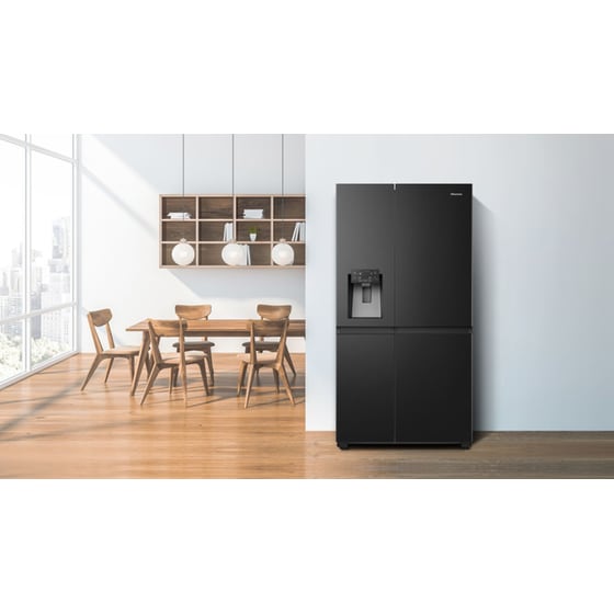 HISENSE RS818N4TFE Total No Frost 632 Lt Μαύρο Ψυγείο Ντουλάπα image 6