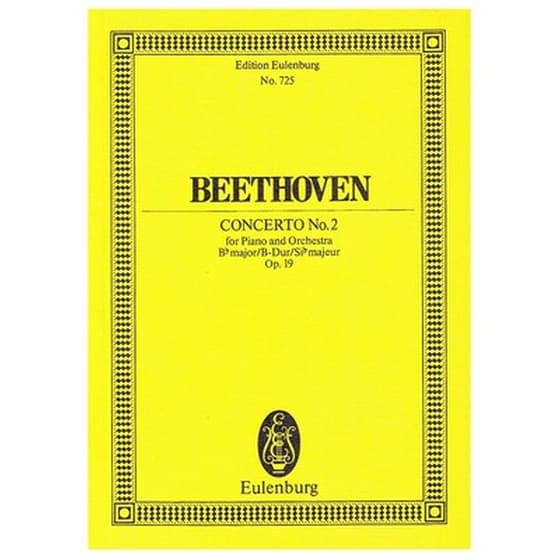 Βιβλίο Για Σύνολα Editions Eulenburg Beethoven - Concerto Nr.2  In Bb Major Op.19 [pocket Score] image 1