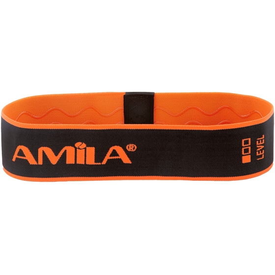 Λάστιχο Αντίστασης Amila Fabric Hipband Light 12.7kg 6x34.3 cm - Μαύρο/Πορτοκαλί image 0