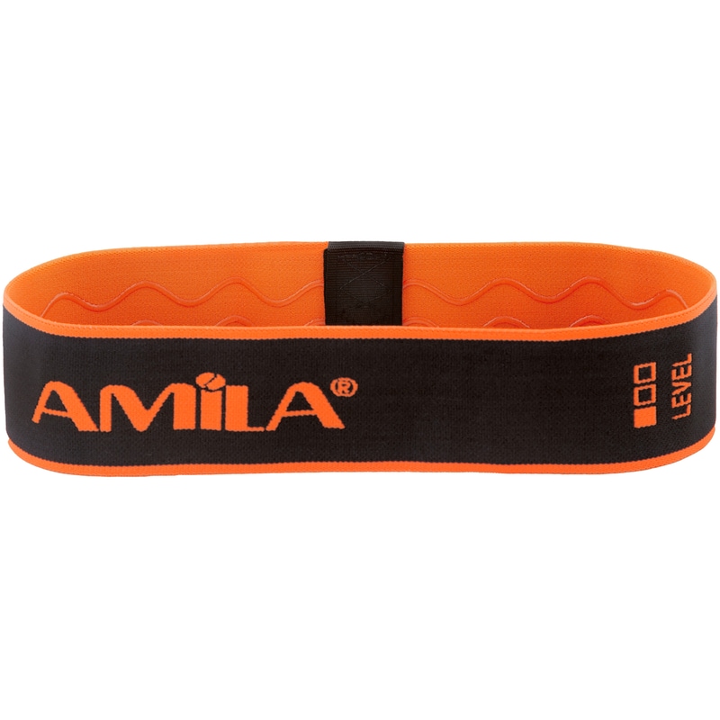Λάστιχο Αντίστασης Amila Fabric Hipband Light 12.7kg 6x34.3 cm - Μαύρο/Πορτοκαλί