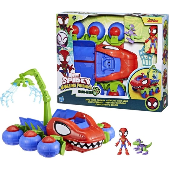 Hasbro Marvel Spidey And His Amazing Friends Dino Webs Team Όχημα (F9480) image 1