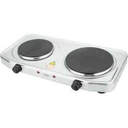 Ηλεκτρική Εστία Osio Ohp-2218 Διπλή Inox Με Θερμοστάτη 2500 W