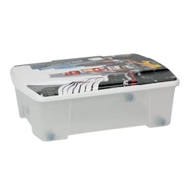Κουτί Αποθήκευσης Artplast Ιταλίας από Πλαστικό 35 lt 56x39x18 cm - Διάφανο/Decor New York