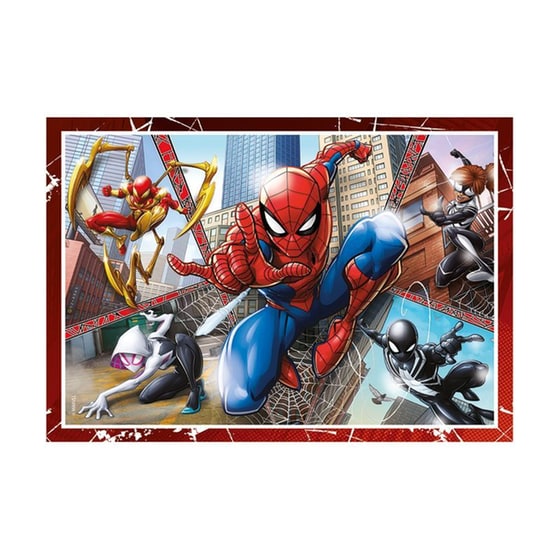 Παιδικό Παζλ Clementoni 4 In 1 Supercolor Marvel Spiderman (72 Κομμάτια) image 2
