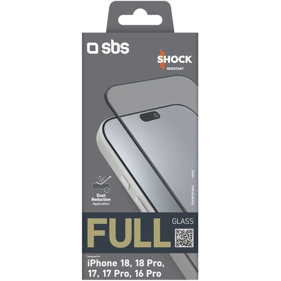 Προστατευτικό οθόνης Apple iPhone 18/18 Pro/17/17 Pro/16
Pro - SBS Full Cover Glass Screen Protector image 1