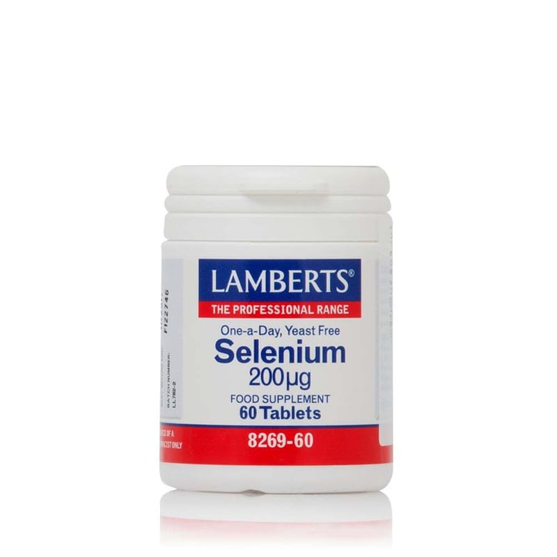 LAMBERTS Συμπλήρωμα Διατροφής Lamberts Selenium 200mcg - 60 Ταμπλέτες