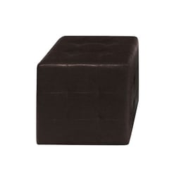 Σκαμπό Σαλονιού Woodwell Pu 37x37x42 cm - Καφέ