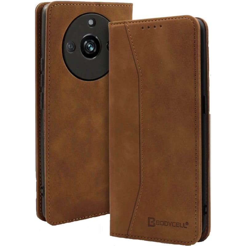 BODYCELL Θήκη Realme 11 Pro Plus - Bodycell Πορτοφόλι - Brown