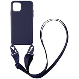 Θήκη Apple iPhone 11 - My Colors Carryhang Liquid Silicone - Μπλε