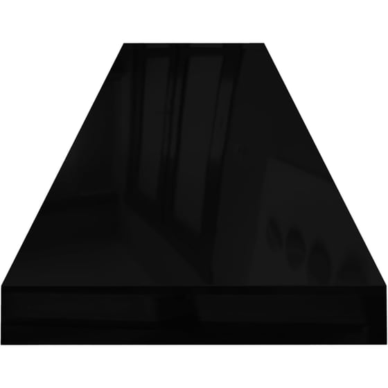Ράφια Τοίχου VidaXL από Κυψελωτό MDF 120x23.5 cm 4 Τμχ - Μαύρο image 4