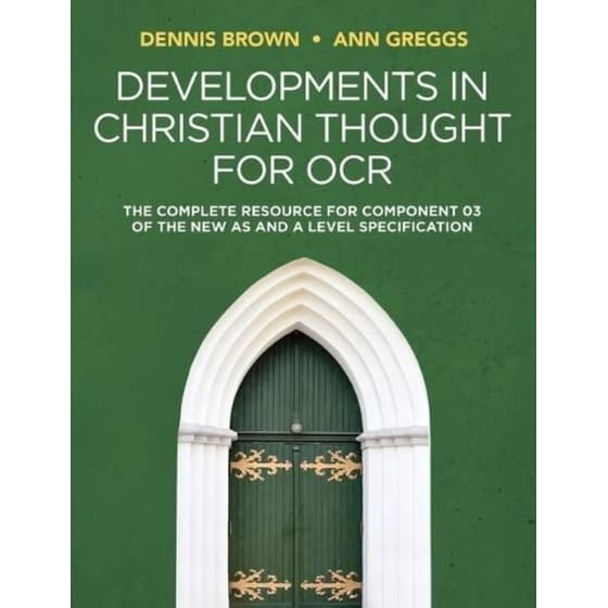 Developments in Christian Thought for OCR image 0