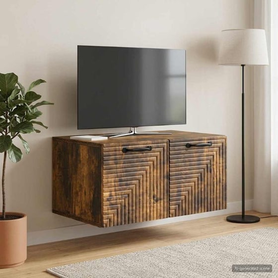 Επιτοίχιο Έπιπλο Τηλεόρασης VidaXL 59.5x41x30 cm - Γκρι image 3