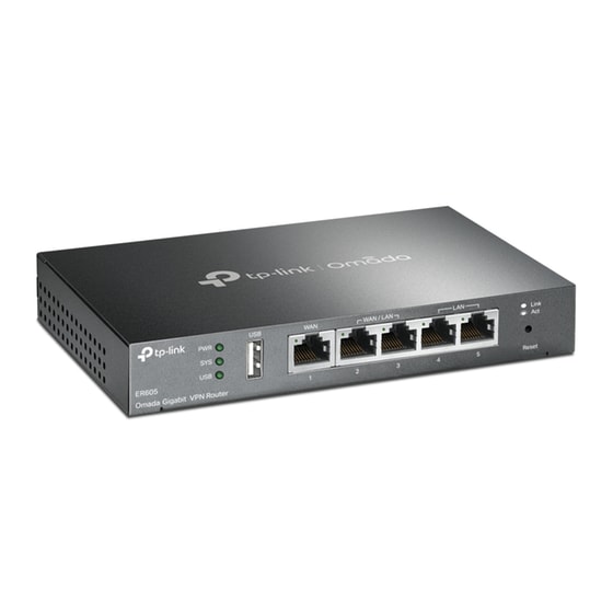 TP-LINK ER605 v1 Router με 4 Θύρες Gigabit Ethernet image 2