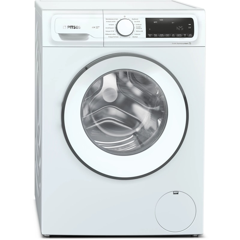 PITSOS WPG140KF0 10 kg 1.400 Στροφές Λευκό Πλυντήριο Ρούχων