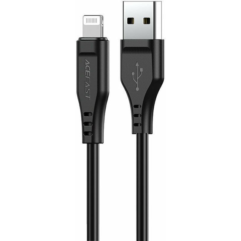 ACEFAST Καλώδιο δεδομένων Acefast C3-02 USB-A σε Lightning Braided 2.4A Apple Certified MFI 1.2m - Μαύρο