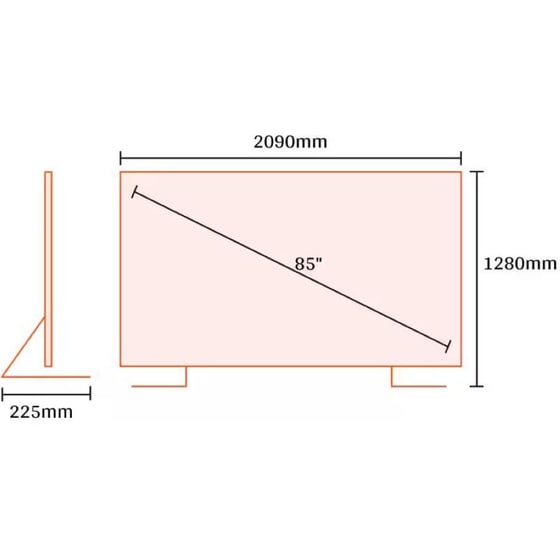 Hisense Mini-LED 85" 4K Smart Τηλεόραση 85U7NQ image 2