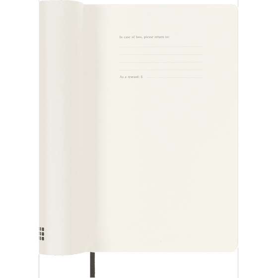 Ακαδημαϊκό Ημερολόγιο Εβδομαδιαίο Moleskine 2024-25 18Μ Large Black Soft image 1