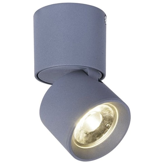 Σποτ Μονόφωτο Led Aca Pluto Ra33leds6gy Μεταλλικό - Γκρι image 0