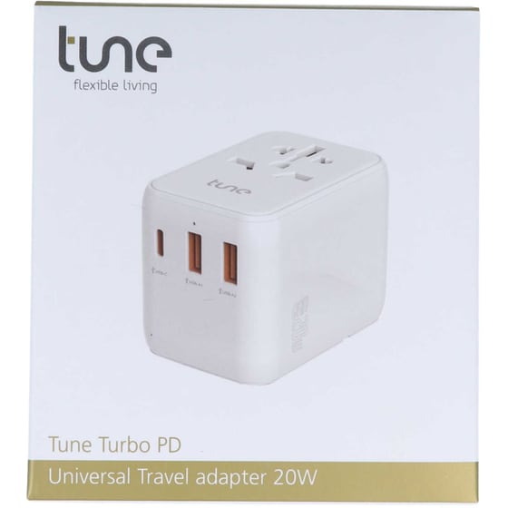 Αντάπτορας Tune Turbo PD Universal Travel Adapter 20W - Λευκό image 4
