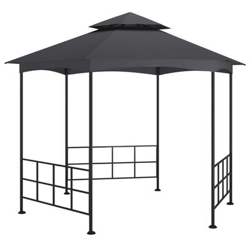 VIDAXL Κιόσκι Vidaxl Ατσάλινο με Καλλύματα 3.1x2.7cm - Ανθρακί