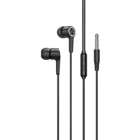 Hands Free Hoco M104 Gamble Universal Earphones Hi-fi Stereo 3.5mm Λευκό 1.2m image 0