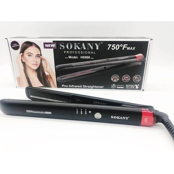 Ισιωτική Μαλλιών SOKANY PRO INFRARED HS998 Μαύρο image 0