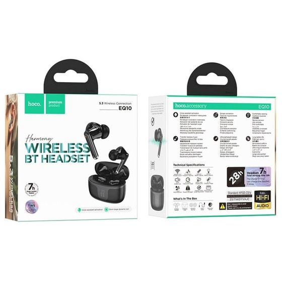 Ακουστικά Bluetooth Hoco Eq10 - Μαύρα image 3