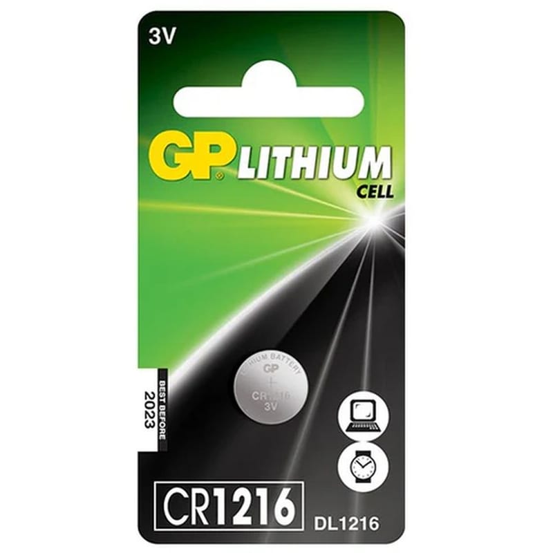 GP BATTERY GP LITH CR1216 3V BUTTON