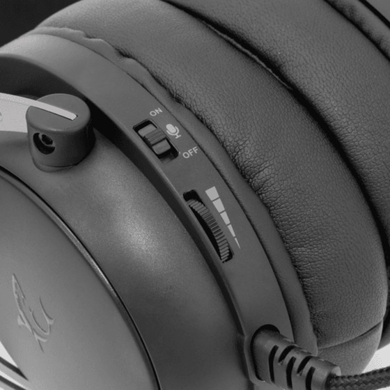 White Shark Gorilla Gaming Ενσύρματα Ακουστικά 3.5mm - Μαύρα/Γκρι image 4