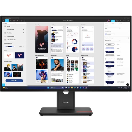 Lenovo ThinkVision T32UD-40 Monitor 31.5" Flat 4Κ IPS 60Hz 6ms image 0