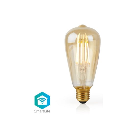 Έξυπνη Λάμπα Nedis Wi-Fi Led Smart Filament Bulb E27 Χρυσό image 1