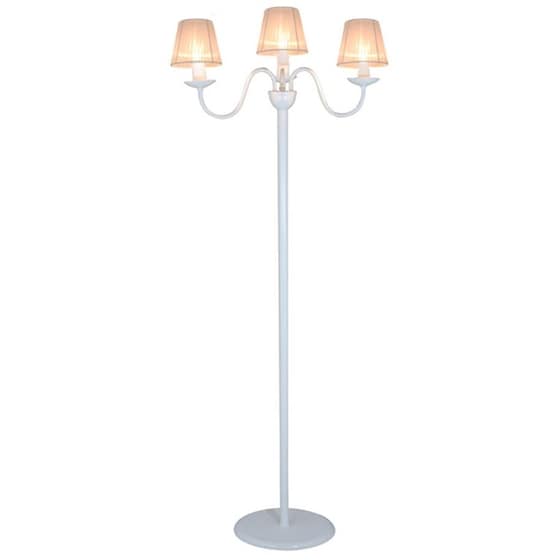 Φωτιστικό Δαπέδου Homelighting από Μέταλλο/Ύφασμα 50x50x158 cm - Λευκό image 0