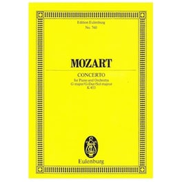 Βιβλίο Για Σύνολα Editions Eulenburg Mozart - Concerto For Piano In G Major [pocket Score]