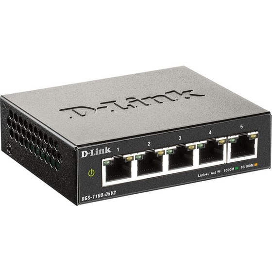 D-Link DGS-1100-05V2 Network Switch Managed L2 Gigabit Ethernet (1000 Mbps) image 0