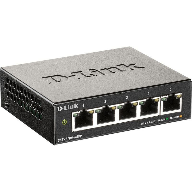 D-LINK D-Link DGS-1100-05V2 Network Switch Managed L2 Gigabit Ethernet (1000 Mbps)