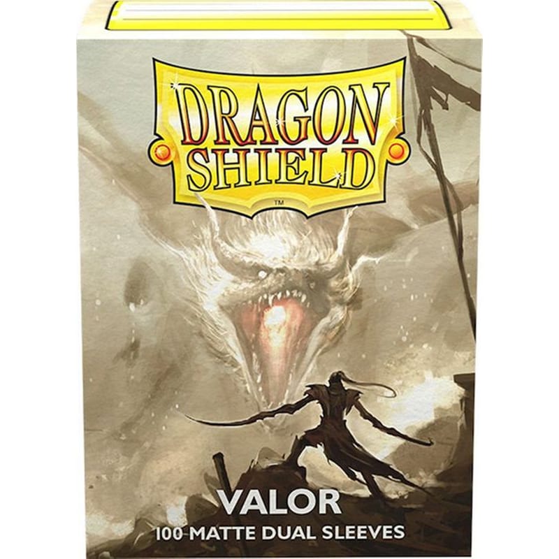 ARCANE TINMEN Valor Dragon Shield Standard Size Matte Dual Sleeves (100 Sleeves)