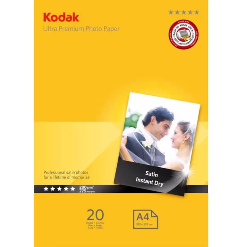 Kodak Φωτογραφικό Χαρτί A4 Premium 280gr/m² 20 φύλλα