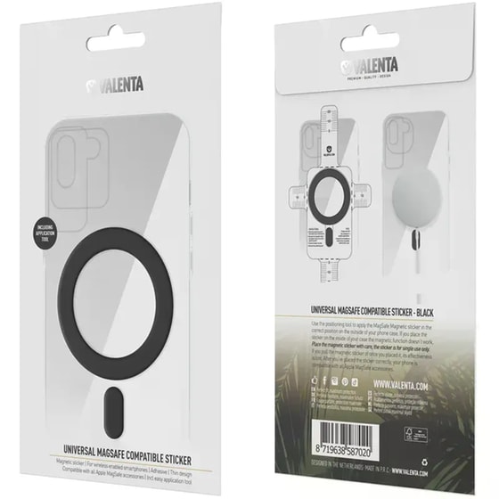 Αυτοκόλλητο&nbsp;Μαγνητικό&nbsp;Κινητού&nbsp;Valenta Magsafe&nbsp;Black image 4