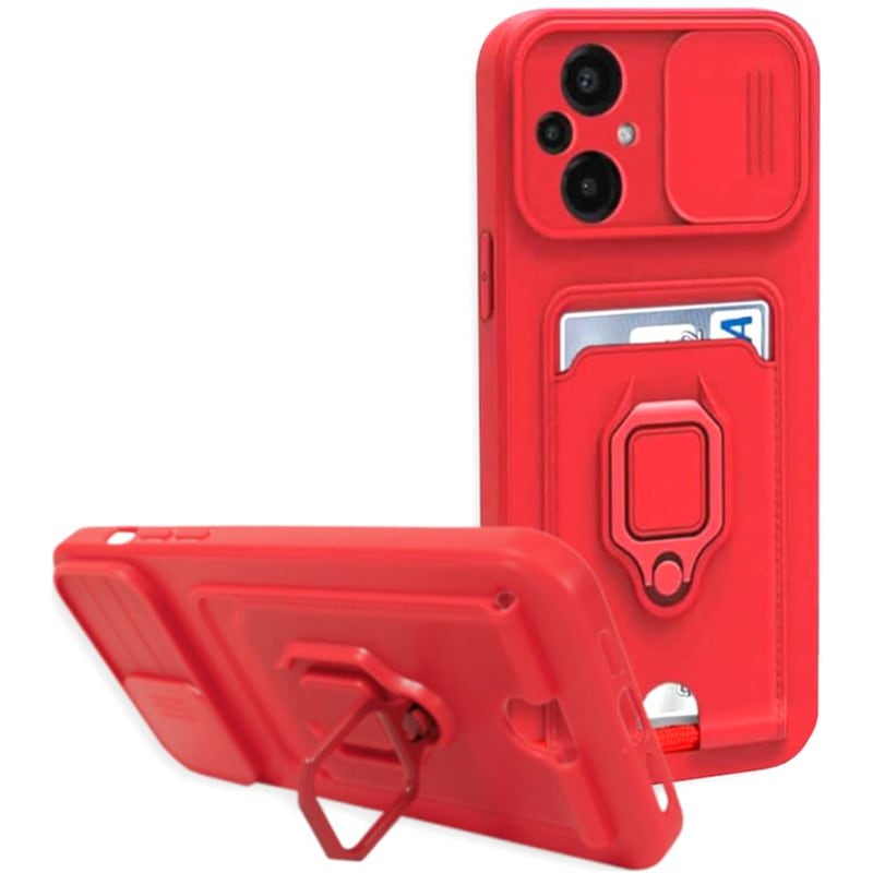 BODYCELL Θήκη Xiaomi Poco M5 - Bodycell Multifunction - Red
