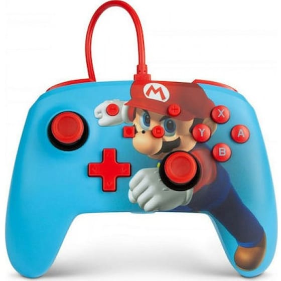 PowerA Enhanced Wired Ενσύρματο Gamepad για Switch Mario Punch - Μπλε image 0