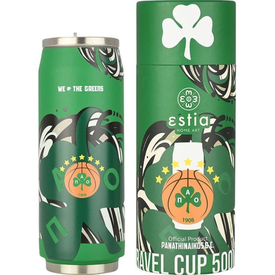 Θερμός Travel Cup Estia Home Art Save the Aegean Panathinaikos BC Edition We the Greens 500ml image 0