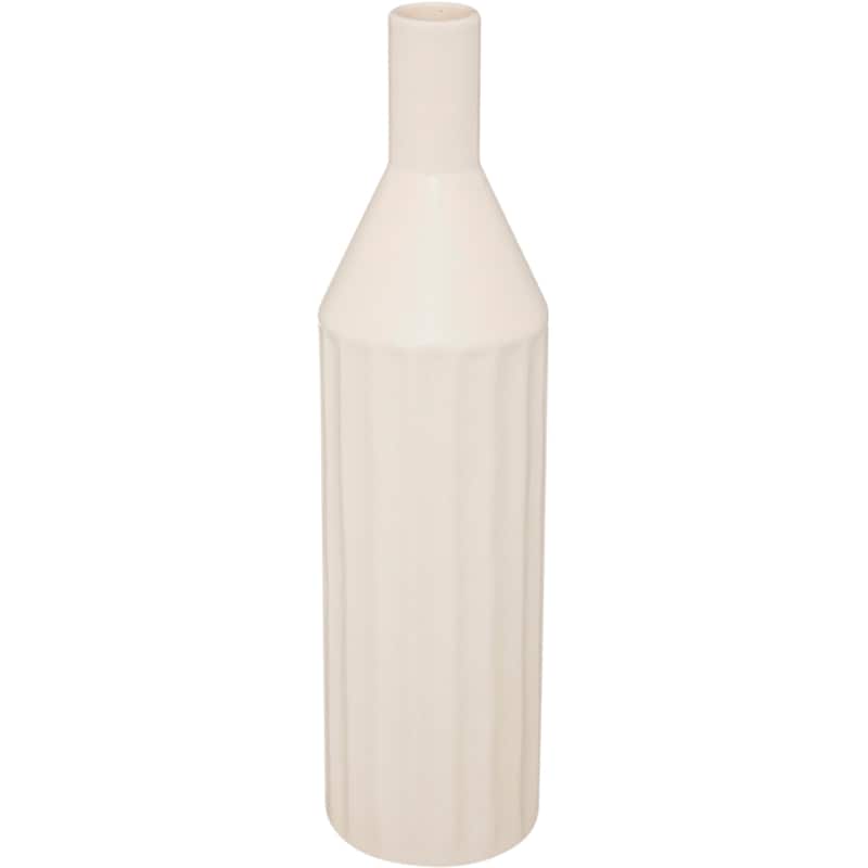 Διακοσμητικό Βάζο Atmosphera Soliflore Sea view 193728 Κεραμικό 8x30 cm - Εκρού