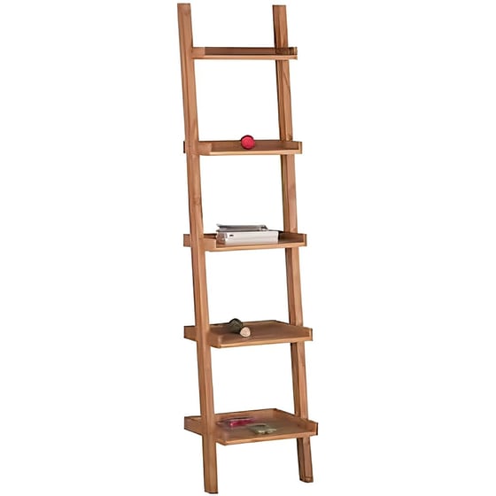 Βιβλιοθήκη Woodwell Ladder EA7019 από Μασίφ Ξύλο Ακακίας 45x190 cm - Καφέ image 1